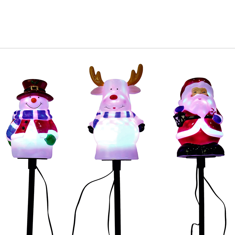 LED DISCO CHARACTER PATH LIGHTS 3pc | Starlight Christmas & Party ...